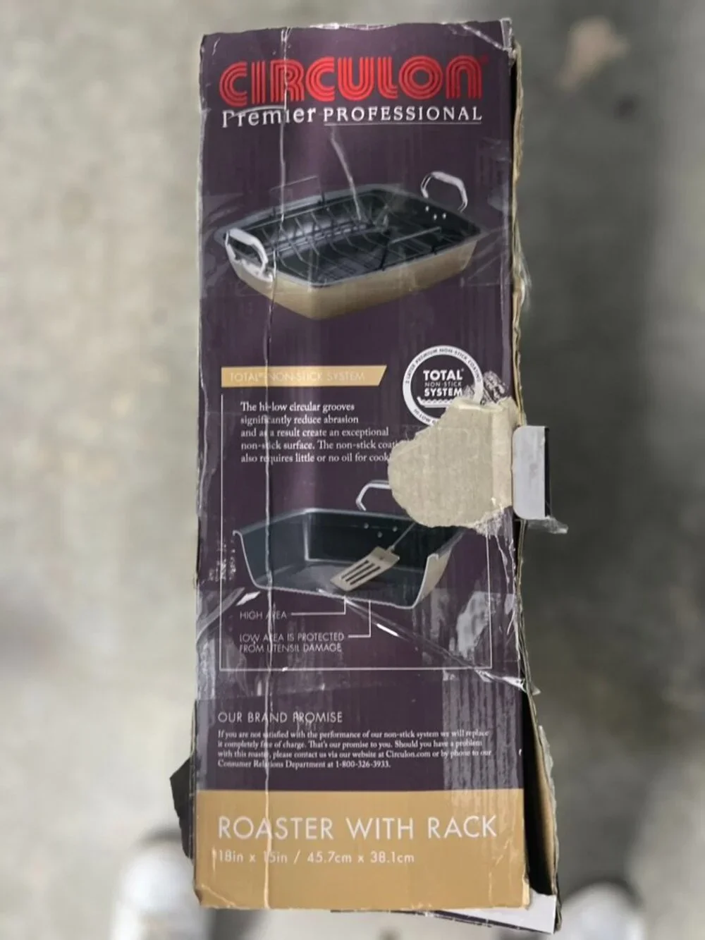 Circulon Premier Professional Roaster + Williams Sonoma Walnut Turkey Forks